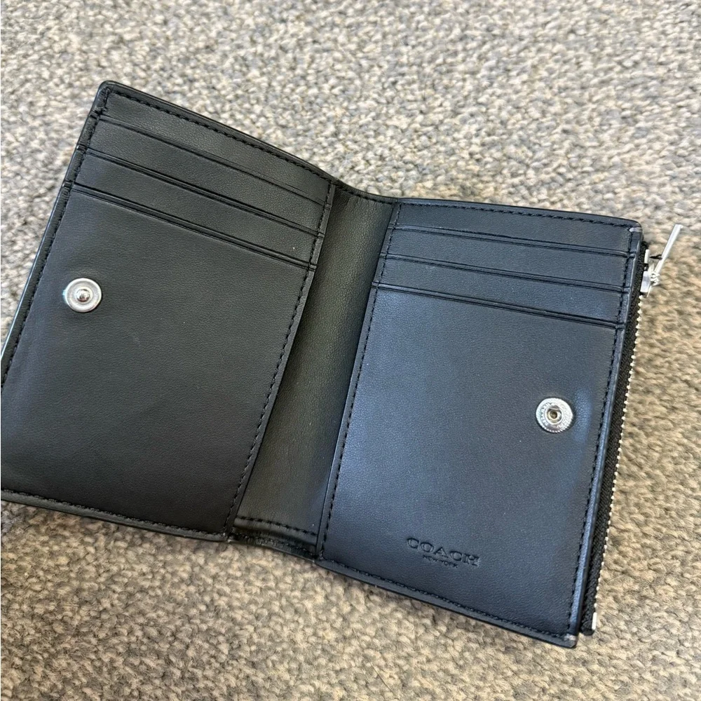 Black Coach BiFold Wallet - Picture 3 of 6
